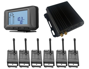 4G Gps Gsm Gprs Bandenspanningscontrolesysteem Draadloze <span class=keywords><strong>Tpms</strong></span> Voor Bus En Vrachtwagen Met Interne 6 Banden Voor Voertuigbandmeters - Product Image 1