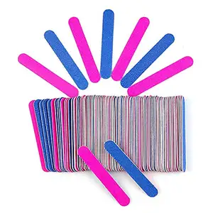 100/240 180/240 180/220 Disposable Double Sided Mini Nail Files Manicure Polishing Buffer For Nature Acrylic Nails