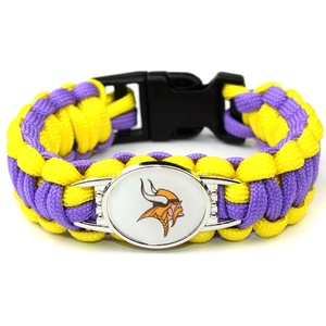 Bracelets d'équipe de football américain en paracorde de qualité militaire pour adultes, sportifs professionnels de la NFL - Product Image 4