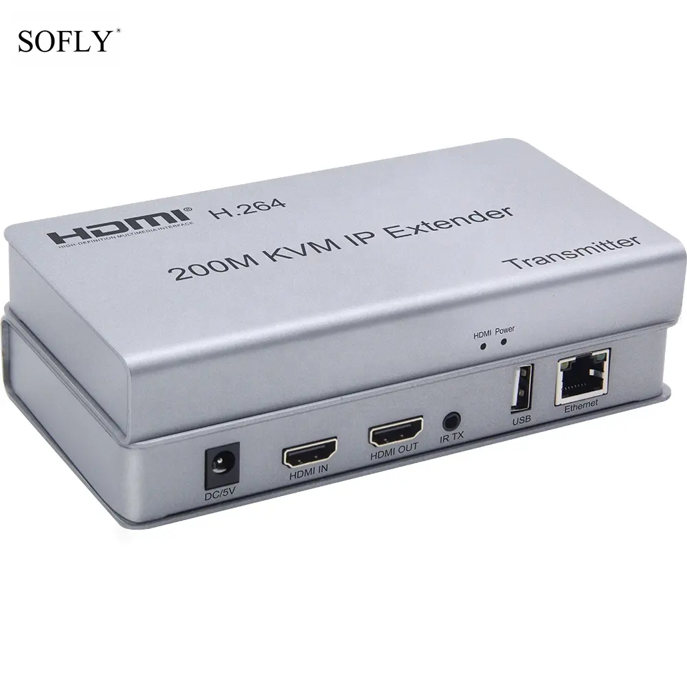 SOFLYตัวขยายHDMI KVM 200ม.,ตัวขยายสัญญาณHDMI 1.3 HDMI KVM 200ม. พร้อมการควบคุมIR 1080P