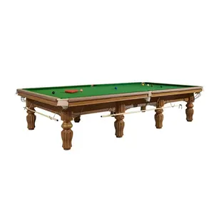 Professionele Staal Kussen Snooker Pooltafel Massief Houten 12ft Snookertafel