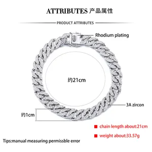 2022 пользовательские 925 стерлингового серебра цепь панцирного плетения браслет для мужчин, подарок, ювелирное изделие