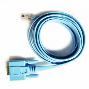 1.5M Maschio a Femmina RS232 DB9 per RJ45 Cat5 Adattatore Ethernet Cavo di Console per il Cis co Console di Rete del Router