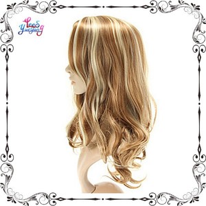 Fabulous blonde Mix largo ondulado en capas piel Top <span class=keywords><strong>Peluca</strong></span> de las señoras - Product Image 2