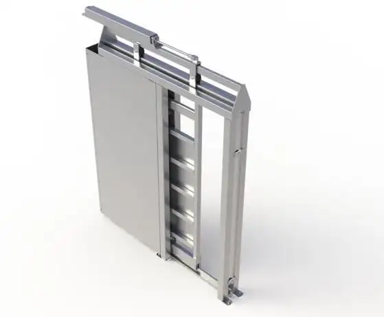 Anping aso porta deslizante portátil para produção, venda por atacado, resistente, de metal, para fazenda