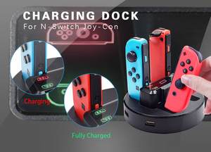 Station de charge OEM pour manette Joycon et Nintendo Switch, ports, contrôleur, Joystick, avec indicateur Led, vente en gros, usine - Product Image 2
