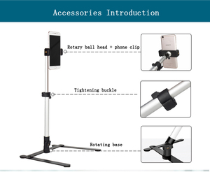 Chụp Ảnh Có Thể Điều Chỉnh Bảng Top Đứng Chụp Set Mini Monopod + Điện Thoại Clip Fill-In Điều Khiển Ánh Sáng 2 Set Để Lựa Chọn - Product Image 3