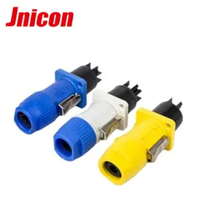 Conector industrial à prova d' água ip65/ip44, alta corrente 20a powercon