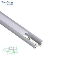 24*10 verzonken LED Lineaire Licht Aluminium Extrusie Profiel