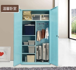 <strong>Low</strong> Price Modern Design Different Colour 2 Door Steel Almirah Iron <strong>Wardrobe</strong> - Product Image 2