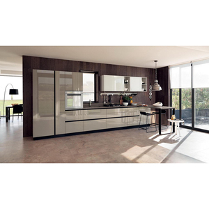 Moderne De Luxe Prêt à l'<span class=keywords><strong>emploi</strong></span> de Paquet Plat Meuble Conceptions de <span class=keywords><strong>Cuisine</strong></span> <span class=keywords><strong>En</strong></span> Laque Haute Brillance Meubles - Product Image 1