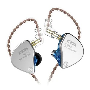 CCA CA4 1BA 1DD Hibrida HIFI Stereo Sport In Ear Logam Earphone