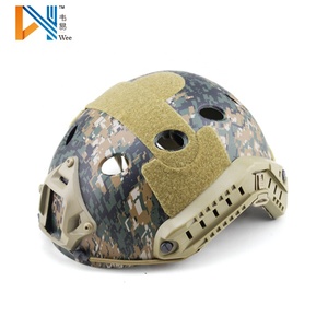 屋外陸軍ラウンド穴迷彩戦術軍用ヘルメット - Product Image 6