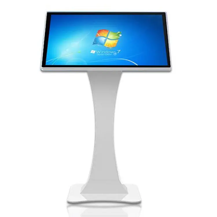 22 "21.5" Inch Floor Standing Kios Informasi LCD Layar Sentuh PC Kios