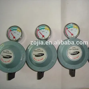 20mm quick on Gas regulator with gauge 45 degree key ZJ-K12-B for indonesia and kenya market with certificate