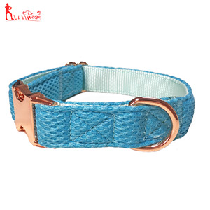 Collar de perro para mascotas de Nylon acolchado grueso suave, malla de aire acolchado collares ajustables para cachorros - Product Image 3