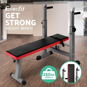 ZYFIT Foldable Weight <strong>Bench</strong> Multi-Station Flat Gym <strong>Workout</strong> <strong>Bench</strong> with Barbell Holder and Pull up Bars - Product Image 4