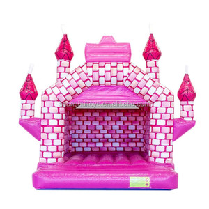 <span class=keywords><strong>Petit</strong></span> château gonflable <span class=keywords><strong>rose</strong></span> de haute qualité, maison gonflable d'extérieur pour enfants avec toboggan, en vente - Product Image 1