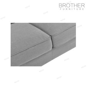 <span class=keywords><strong>2</strong></span> plazas de muebles de sala de tapicería seccional gris sofá de tela - Product Image 4