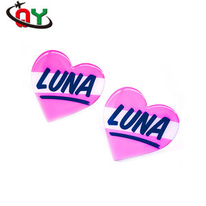 Neue produkte hochwertige cartoon tier nette glitter regenbogen emaille pin set glow in the dark emaille pin - Product Image 3