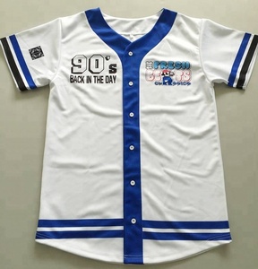 Custom Sublimated Button Down Blank Baseball Jersey Wholesale Baseball T Shirt - Product Image 1