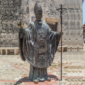 La vida al aire libre tamaños Iglesia bronce <span class=keywords><strong>Papa</strong></span> escultura - Product Image 1