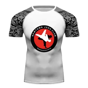 Camiseta esportiva para musculação, secagem rápida, fitness, justa, manga curta, para academia, cosplay, anime rashguard bjj