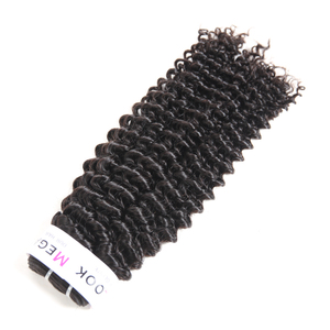 Gros Raw Indien Non Transformés Vierge Temple Remy Crépus Bouclés de Cheveux Humains - Product Image 2