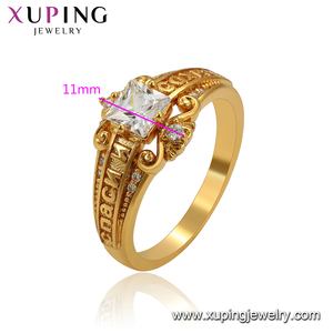 <span class=keywords><strong>Bague</strong></span> pour <span class=keywords><strong>homme</strong></span> en cuivre plaqué or de couleur or XUPING 15971, vente en gros, respectueuse de l'environnement - Product Image 3