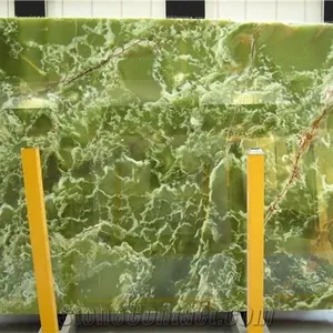 Verde marmo onice tavolino, pakistan verde onyx lastre di marmo retroilluminato