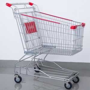किराने की दुकान स्टील ट्राली सुपरमार्केट शॉपिंग कार्ट - Product Image 3