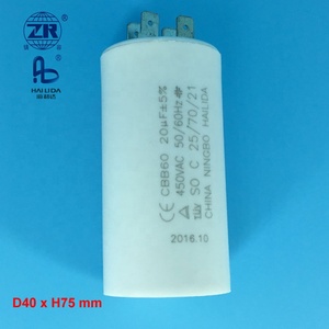 มอเตอร์ 0.75 กิโลวัตต์ ตัวเก็บประจุ 20 มิลลิฟาร์ด 400 โวลต์ ตัวเก็บประจุแบบ <span class=keywords><strong>CBB60</strong></span> 20 ยูเอฟ - Product Image 4