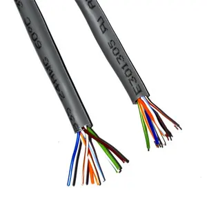 Grey color 8P8C 4pairs twisted copper wire UTP cat5 24awg ethernet lan cable
