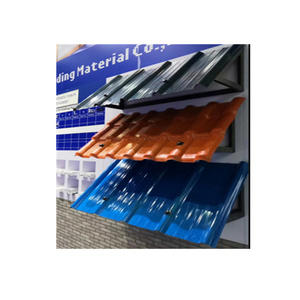 กระเบื้องหลังคาพลาสติกทนการกัดกร่อน เรซินสังเคราะห์ ASA PVC รูปทรงสี่เหลี่ยมคางหมู <span class=keywords><strong>แผ่น</strong></span>หลังคา <span class=keywords><strong>UPVC</strong></span> - Product Image 5