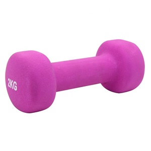 Venta Popular gimnasio culturismo equipos de plástico recubierto de mancuerna - Product Image 2