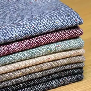 ready stock birdseye fancy poly wool tweed fabric china