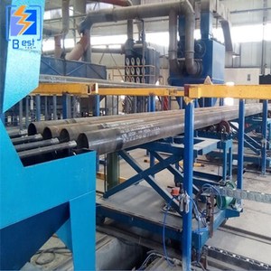 Tuyau d'acier de grenaillage et 3PE anticorrosion époxy ligne de production de revêtement en poudre - Product Image 1