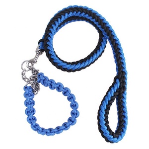 Tali Anjing <span class=keywords><strong>Paracord</strong></span> Kepang Set Tali Anjing dan Tali Anjing Timbal <span class=keywords><strong>Slip</strong></span> dan Kerah - Product Image 3