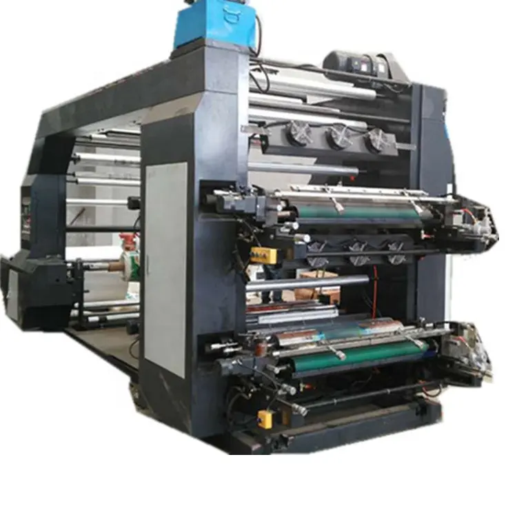 Goedkope Prijs 2 4 6 Kleur Ci Flexo Printer Roll Film Drukmachine