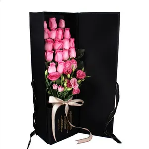Caixa de rosas de haste longa personalizada do fabricante da china