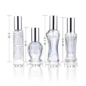 Vintage Refillable Perfume Bottles Glass Empty Spray Bottle Wedding Gifts Car Decoration 15ml 12ml 14ml