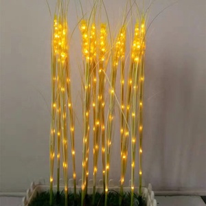 DC12V 10pcs/set Plug-in Ground Gloden Wheat <strong>Rice</strong> Landscape Decorative Lamp for Garden - Product Image 4