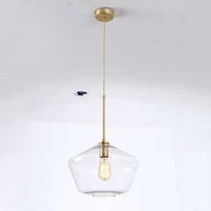 E27 <span class=keywords><strong>Suspension</strong></span> En Verre Moderne De Conception Simple Décor Vintage Lustre <span class=keywords><strong>lampe</strong></span> pour Salon Restaurant Hôtel Café Bar - Product Image 1