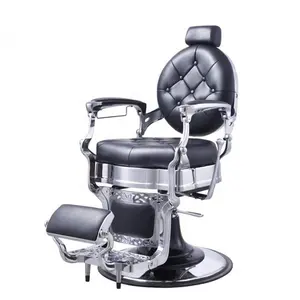 Kisen Salon đồ nội thất sang trọng chất lượng cao cắt tóc ghế cổ điển thủy lực cắt tóc ghế cơ sở để bán cho người đàn ông sử dụng