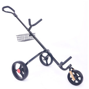 Vente chaude Top <span class=keywords><strong>Junior</strong></span> Pliant 3 Roues Cadre En Acier Golf Trolley Scorecard Basket Cruiser Golf <span class=keywords><strong>Buggy</strong></span> Footbrake Lotusflower 8 - Product Image 2