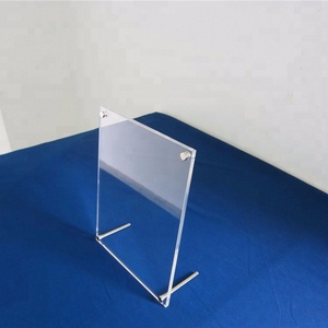 Tùy chỉnh rõ ràng Acrylic Tabletop giấy chứng nhận khung với standoff phần cứng cho cửa hàng - Product Image 2