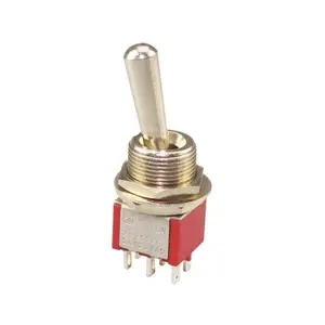 6 terminals mini momentary toggle switch with big handle