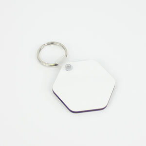 8 punto personalizzato regalo di promozione souvenir turistico di Legno portachiavi in bianco MDF catena chiave - Product Image 1