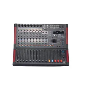 ELM Mixer Kekuatan DSP 99 Saluran 12, Mixer Daya Konsol Suara, Amplifier Daya Gema Digital Profesional