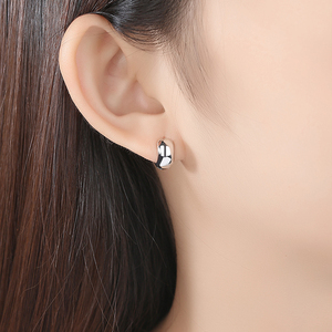 LUOTEEMI Rhodium Plating Small Fashion <strong>Clip</strong> <strong>on</strong> <strong>Earrings</strong> Women Daily Brass Jewelry for <strong>Girls</strong> - Product Image 3